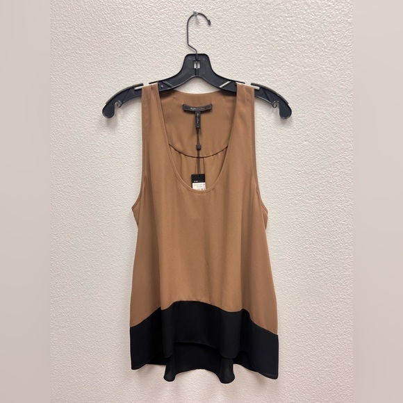 BCBG MAXAZRIA NWT Allison Color Block Sleeveless Tank Top Size S - Picture 1 of 7